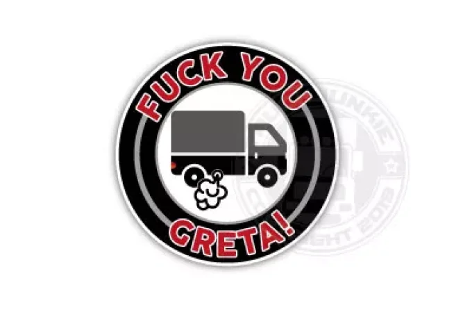 Autocollant fuck you greta