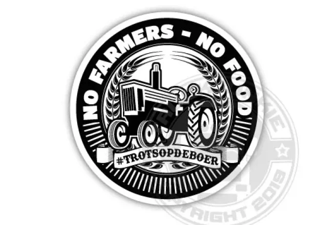 Autocollant NO FAMERS NO FOOD