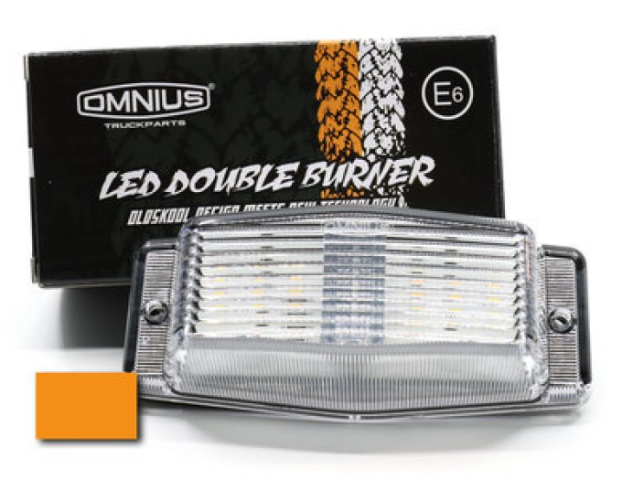 Feu double ampoule à led orange 