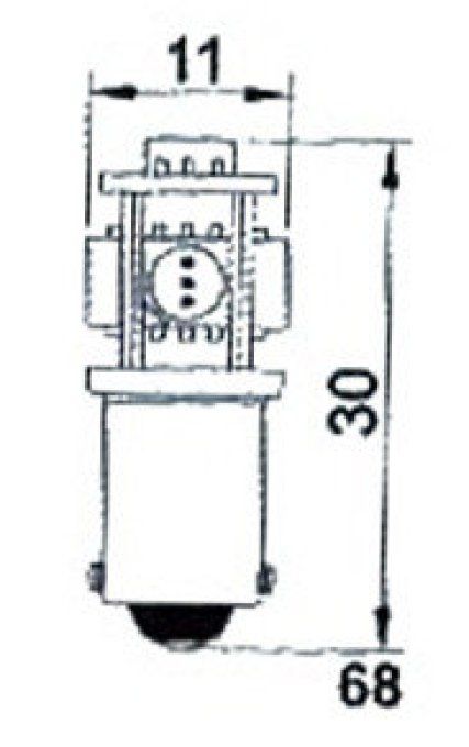 Ampoule BA9S blanc 