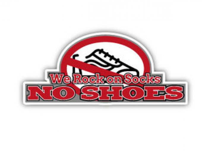 Autocollant WE ROCK ON SOCKS