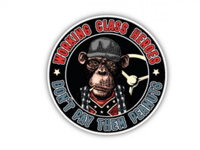 Autocollant DON'T PAY PEANUTS