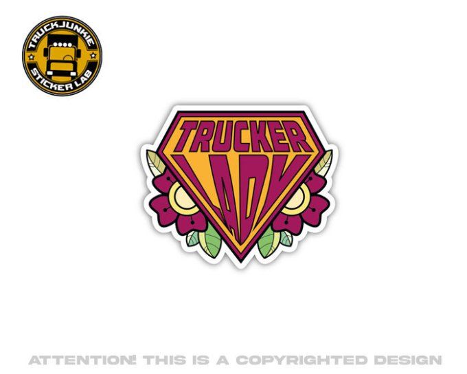 Autocollant TRUCKER LADY