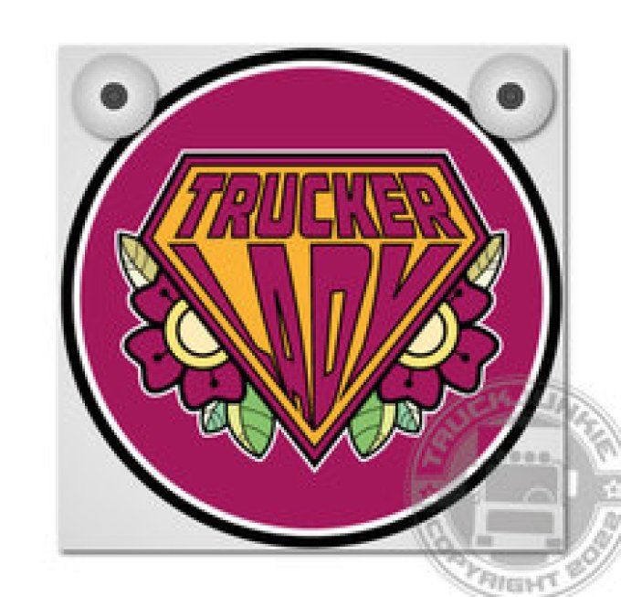 Plaque luxe trucker lady