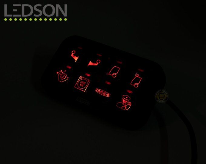 LEDSON - PANNEAU DE COMMUTATION RELAIS - 8 SORTIES - BLUETOOTH / APP CONTROL / RGB