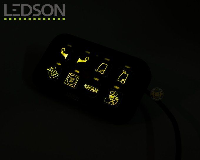 LEDSON - PANNEAU DE COMMUTATION RELAIS - 8 SORTIES - BLUETOOTH / APP CONTROL / RGB