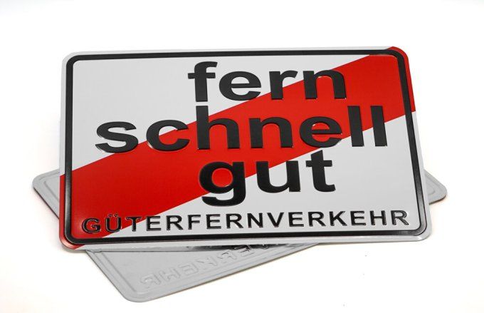 Plaque Fern schnell gut 30*20cm