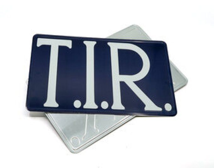 Plaque TIR BLEU 40*25CM