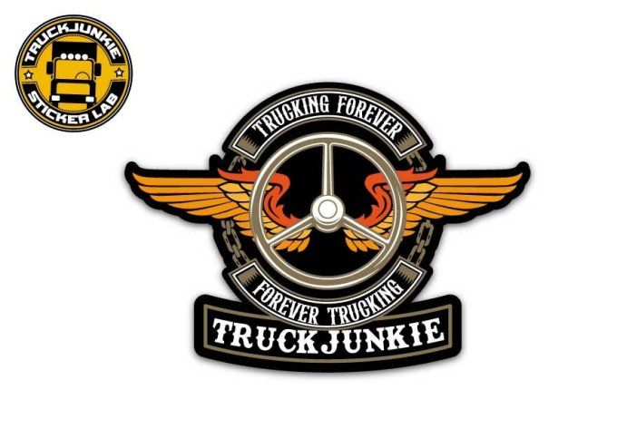 Autocollant Forever trucking