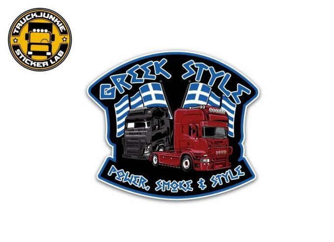 Sticker et autocollant Pare Soleil tribal Daf pour camion