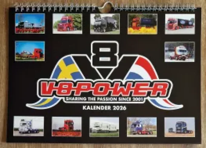 Calendrier V8 power 2026