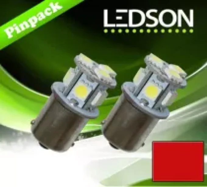 Ampoule ROUGE - R5W - BA15s - 8 SMD - 320 9341582