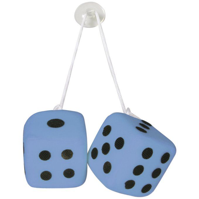 Mini dés Lucky-Vegas, dés chanceux bleu
