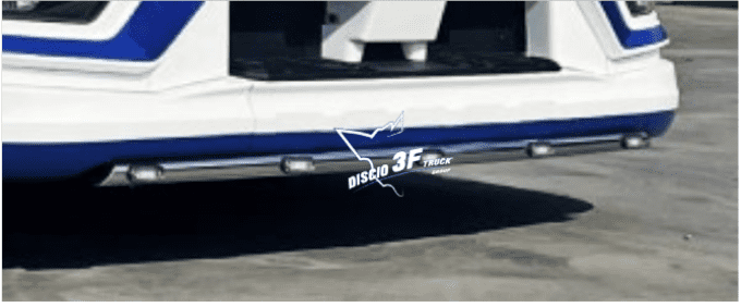 Barre sous pare choc droite en inox 42mm