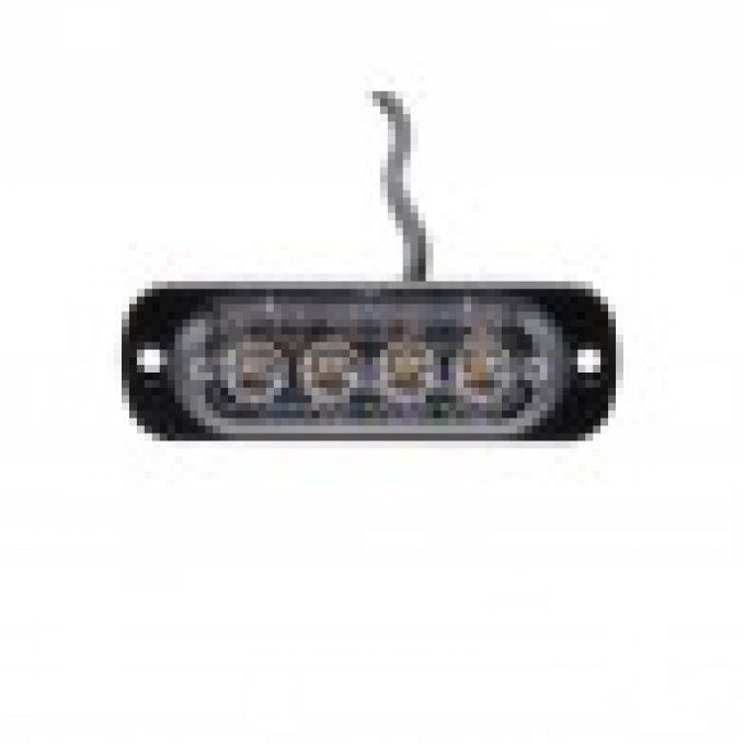 feu flash 4 led light 12-24 volt