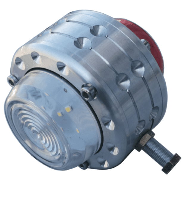 Feu rétroviseur en aluminium Aluminum D:90mm, H:55mm à led