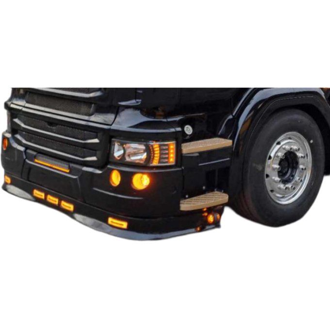 Spoiler adaptable R1 R2 R3 avec gros pare choc avec 5 trou pour feu