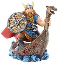 Figurine viking drakkar sweden 10cm