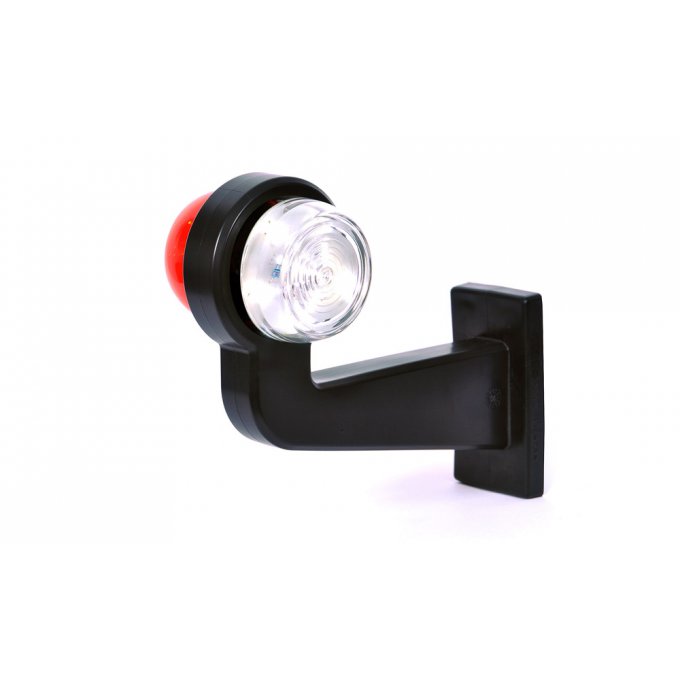 Feu a corne blanc/rouge à 6 led