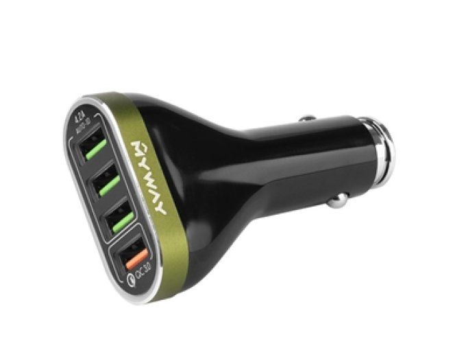 Support 4 port usb allume cigare