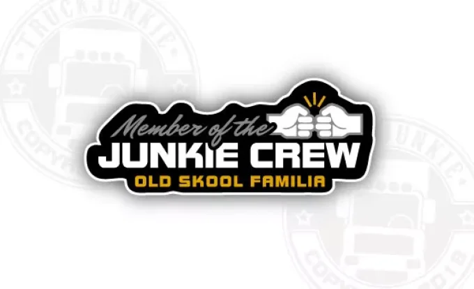 Autocollant member of the junkie crew