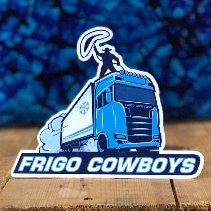 Autocollant Frigo cowboys