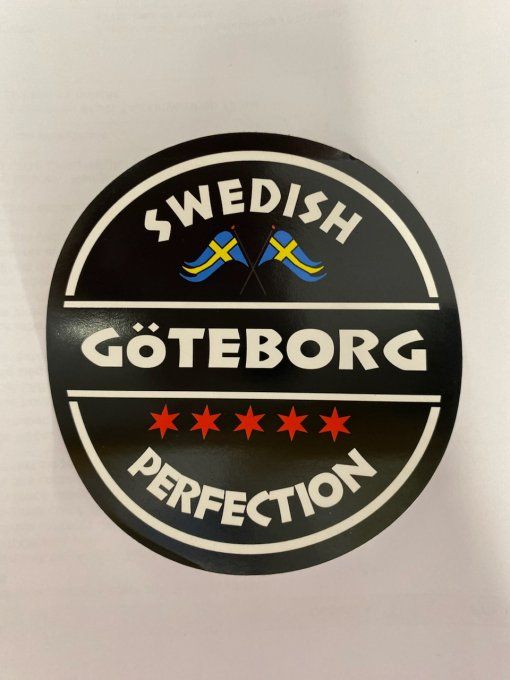 Autocollant swedish Goteborg perfection