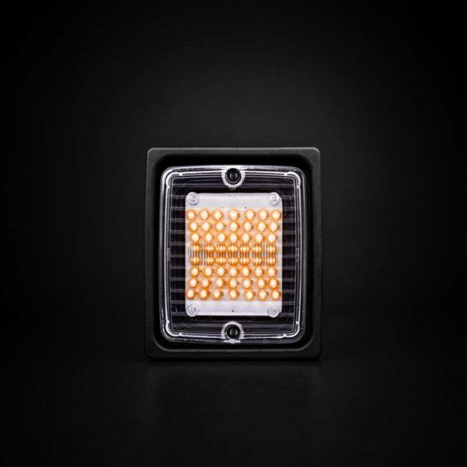 IZE LED INDICATEUR LUMINEUX LENTILLE TRANSPARENTE CARRÉE clignotant