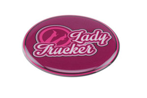 Autocollant 3D lady truckers