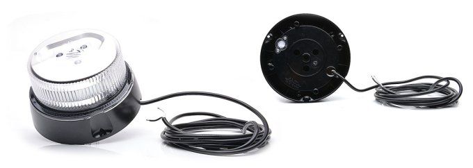 Gyrophare à led cristal éclairage orange 1 fonction