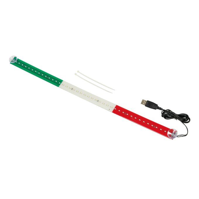 Drapeau lumineux 60 cm, 42 LED, USB - Italie Dimension: 60 cm