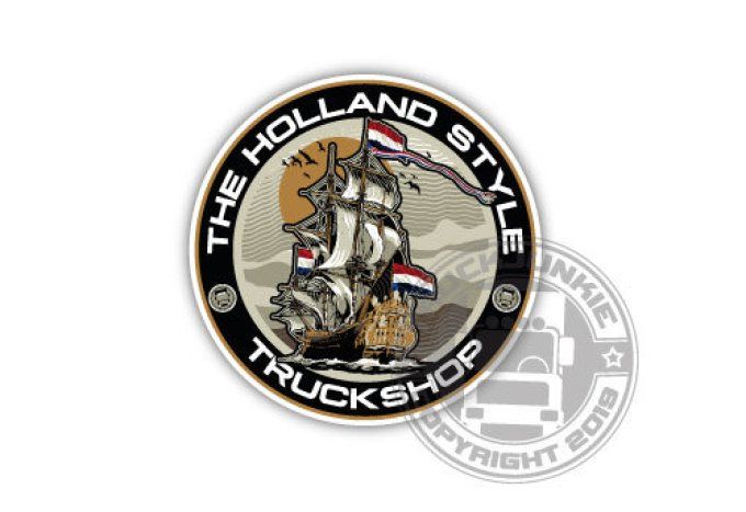 Autocollant the holland style truckshop