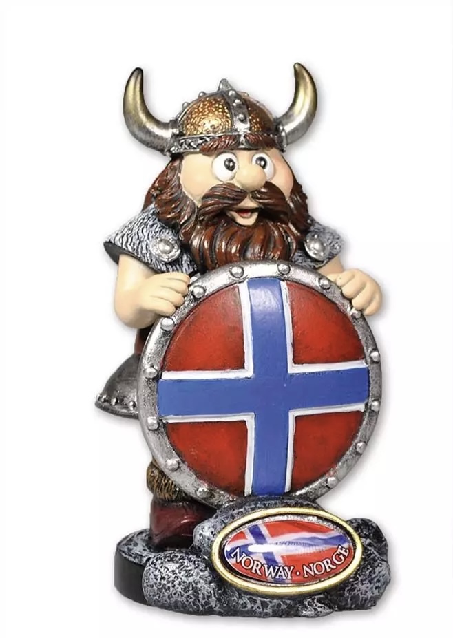 Viking avec bouclier drapeau