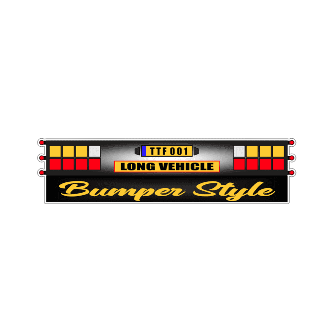 Autocollant bumper style