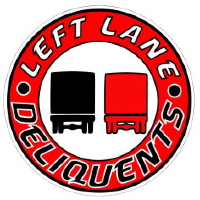 Autocollant de fenêtre left lane