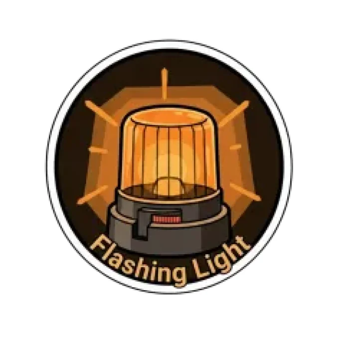 Autocollant Flashing light