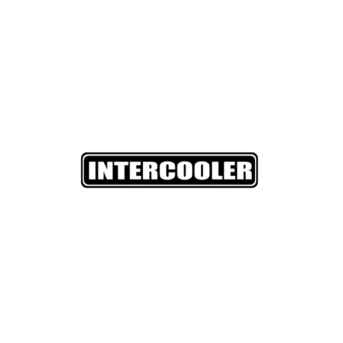 Autocollant intercooler noir
