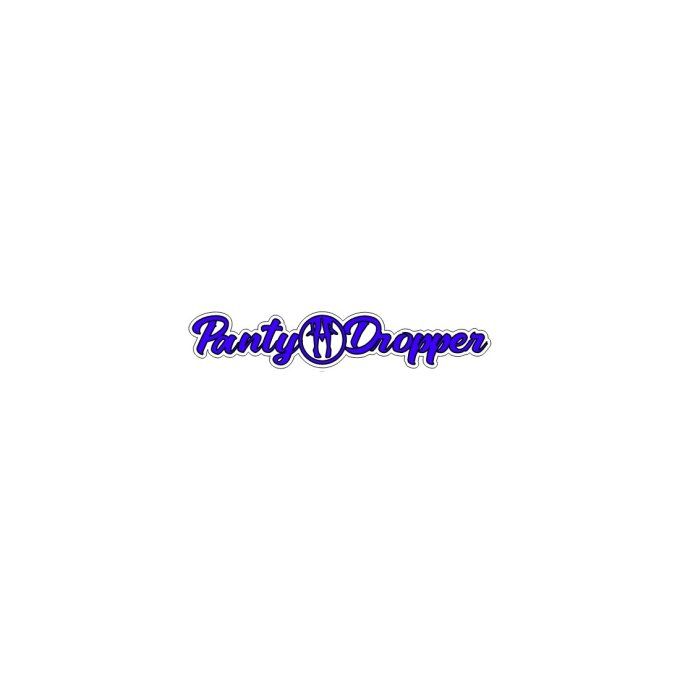 Autocollant panty dropper bleu