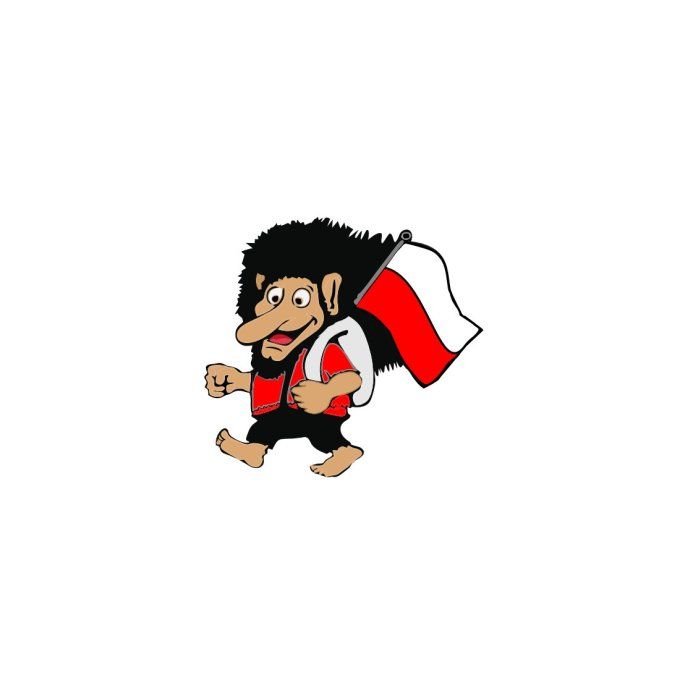 Autocollant troll pologne