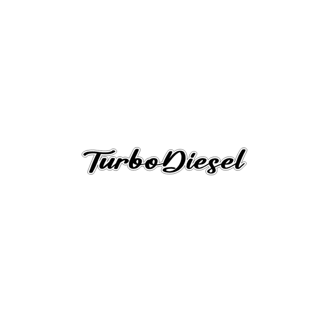 Autocollant turbo diesel