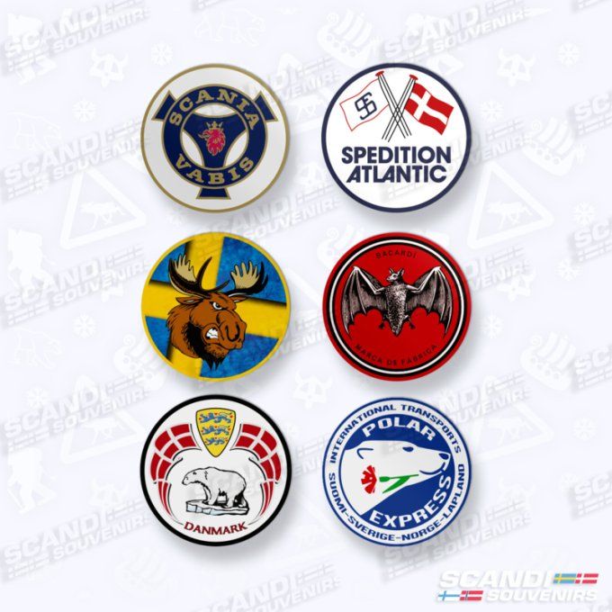 Autocollant par 6 divers polar express