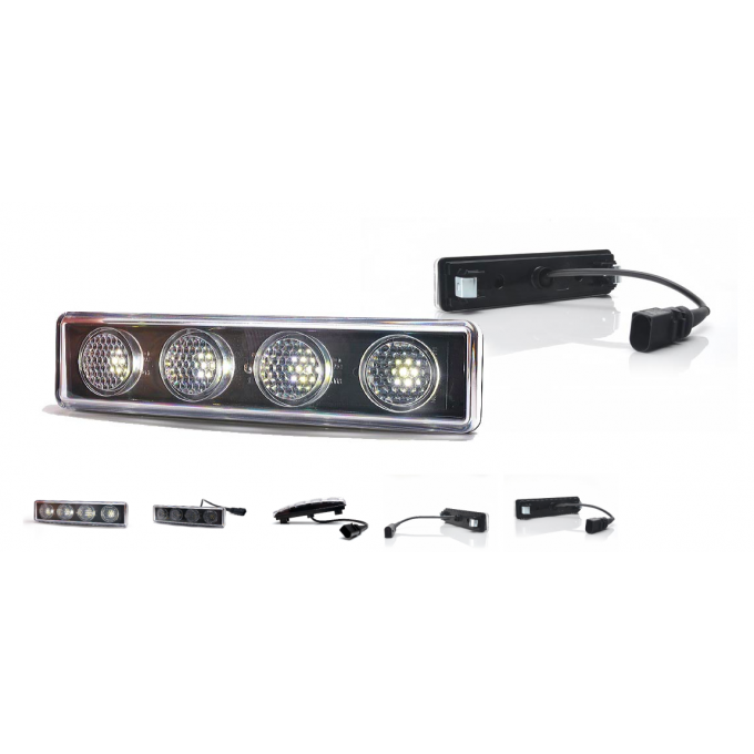 feu de visière avec connecteur blanc 