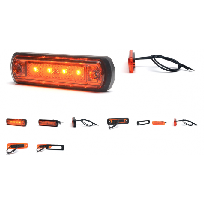 Feu de position orange 4 led