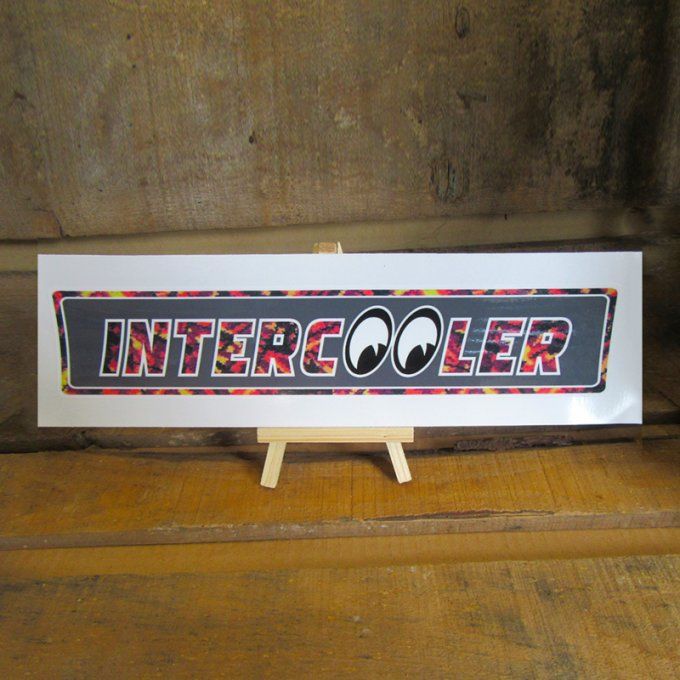 Autocollant intercooler danois rouge