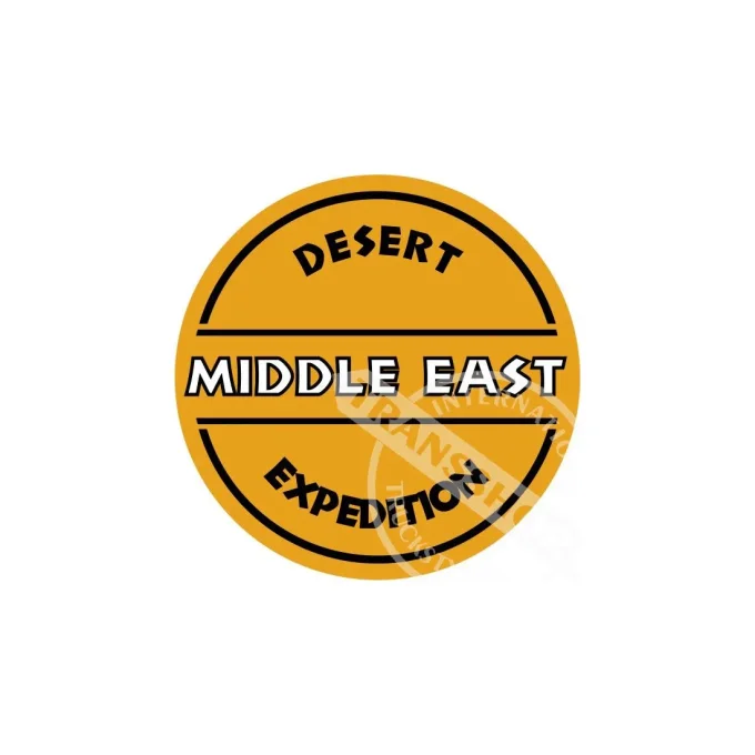 Autocollant expedition desert