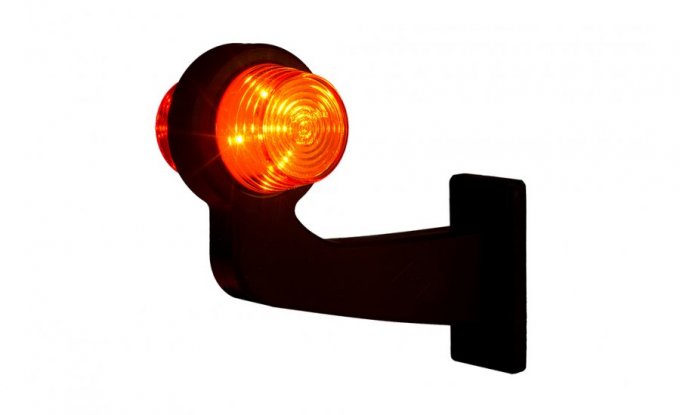 Feu à corne à led rouge/orange 192,5mm