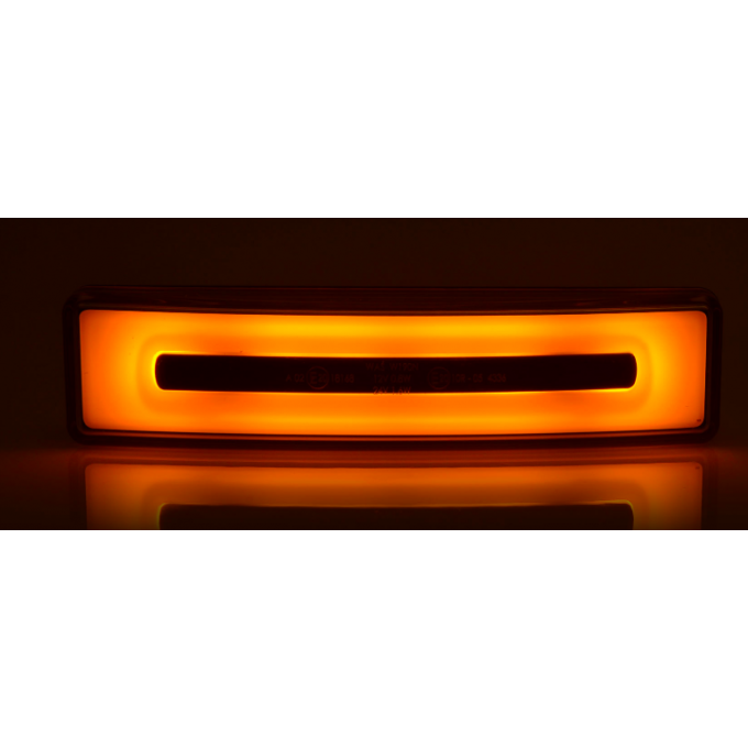 Feu de visière néon orange avec connecteur