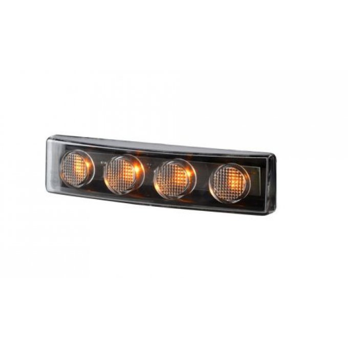 Feu visière orange à led 