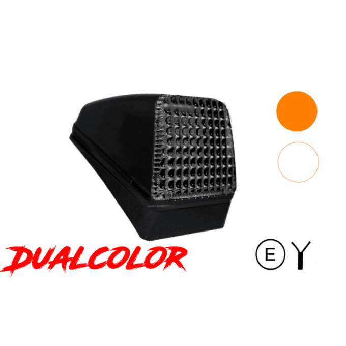 Feu de toit type volvo dark fume à led double couleur 