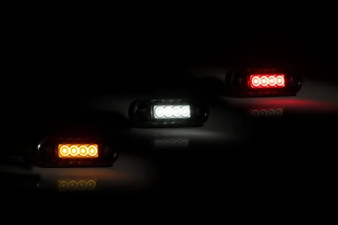Feu de position 4 led blanc dark FT-073B DARK